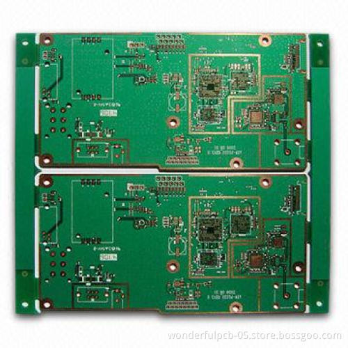 HAL Lead-free 4-layer PCB with 1oz Copper Thickness and Green Solder Mask